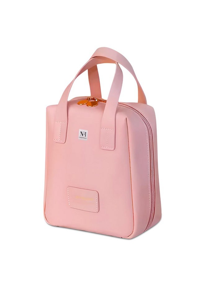NFI essentials NFI essentials Portable Handheld Makeup Bag for Women with Compartments Large Capacity Travel Toiletry Cosmetic Bag with Handle Large Opening Makeup Pouch  - Image 1