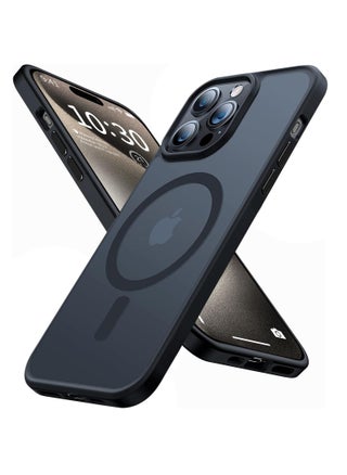 iPhone 15 Pro Max Case Cover Compatible with Magsafe Magnetic Designed Shockproof Case Translucent Matte Protective Cover Back Hard Cases with Magnet for iPhone 15 Pro Max Case Black - pzsku/Z4C49127ADC647604FE45Z/45/_/1699514355/c7930e27-8fe3-4793-bcfa-74d57d3bc86b