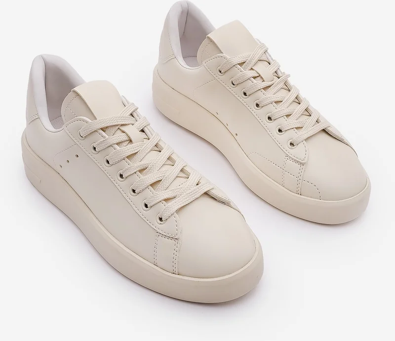 MARJIN Women's Sneaker Thick Sole Lace-Up Sports Shoes Dopre