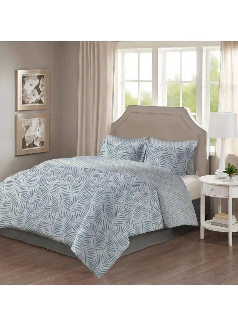Varessa VARESSA LA FOSCA 100% COTTON PRINTED KING DUVET COVER SET (4 pcs)