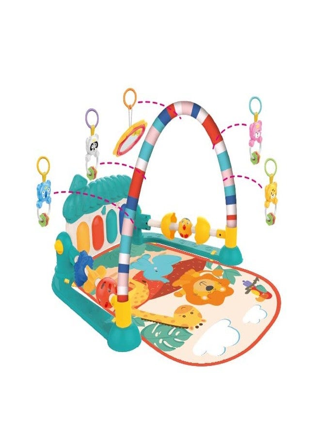 Toyfinity 3 in 1 Baby Gym Musical Play Mats for Floor and Play Piano Gym Activity Center with Music, Lights and Sounds Toys for Infants Baby and Toddlers Aged 0 to 18 Months(Multicolor) - Image 2
