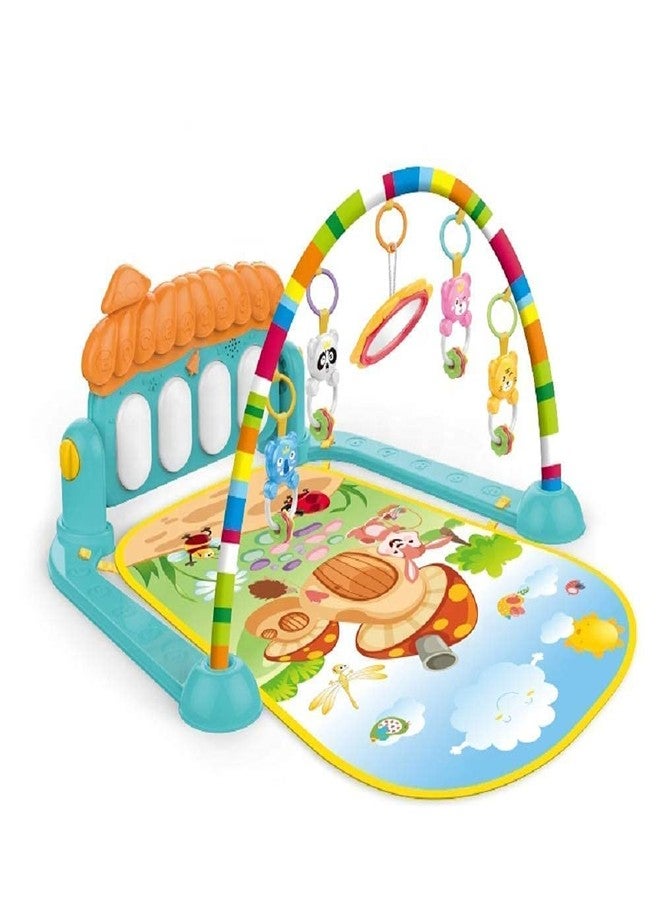 Toyfinity 3 in 1 Baby Gym Musical Play Mats for Floor and Play Piano Gym Activity Center with Music, Lights and Sounds Toys for Infants Baby and Toddlers Aged 0 to 18 Months(Multicolor) - Image 1