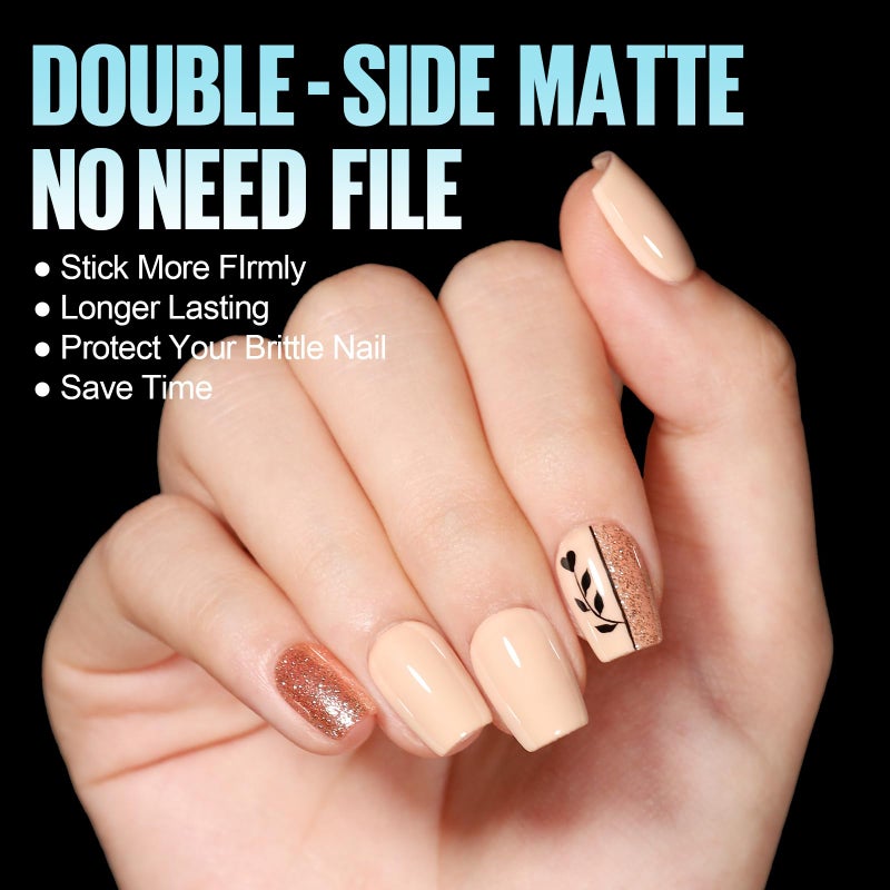 TOMICCA Extra Short Coffin Nail Tips, 360Pcs Extra Short Gel Tips Full Matte Soft Nails Tips, Fake Acrylic Coffin Nail Tips for Dip Powder Gel Polish 15 Sizes - Image 2