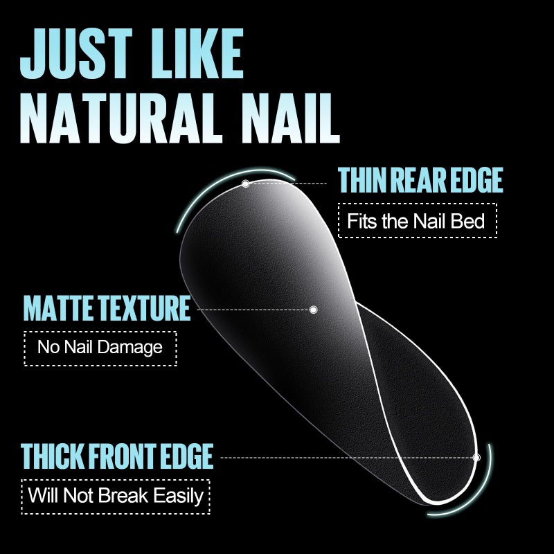 TOMICCA Extra Short Coffin Nail Tips, 360Pcs Extra Short Gel Tips Full Matte Soft Nails Tips, Fake Acrylic Coffin Nail Tips for Dip Powder Gel Polish 15 Sizes - Image 5