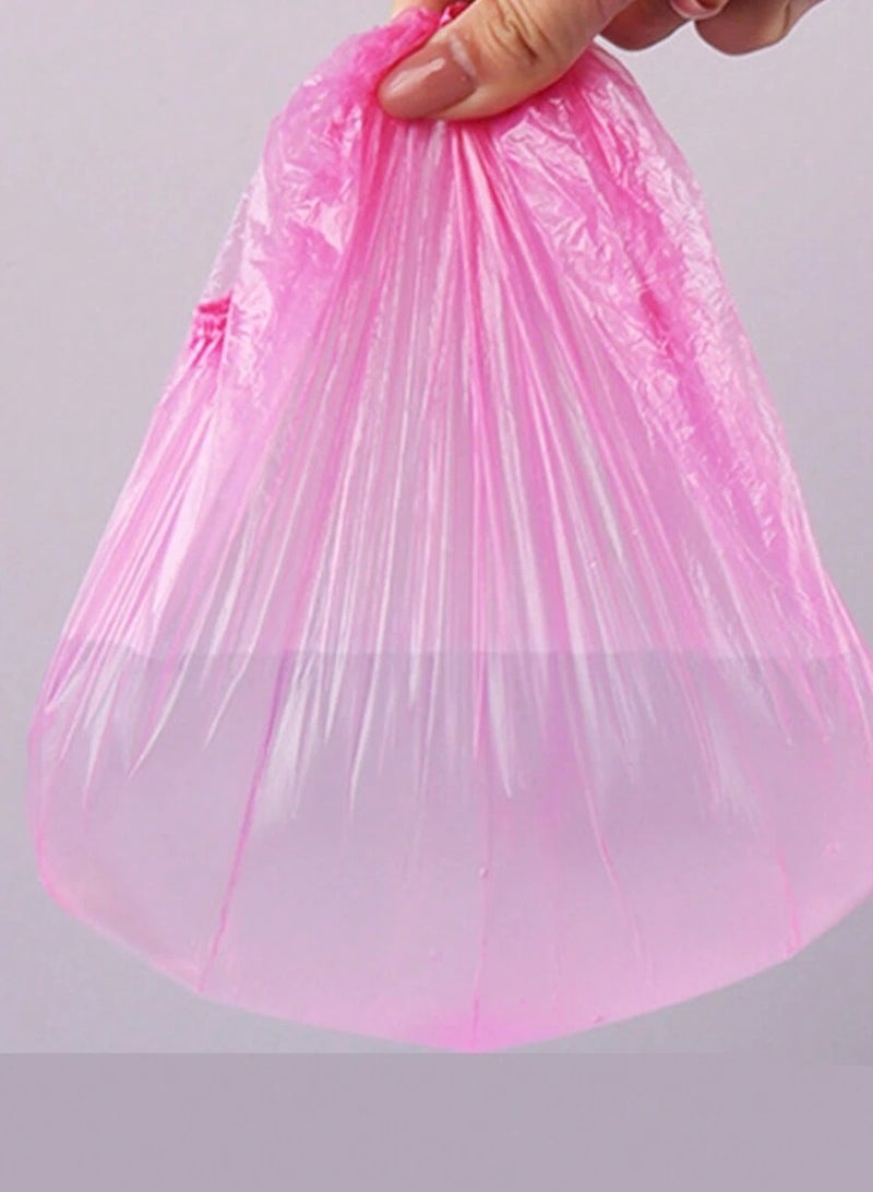 Generic 100 Disposable Plastic Covers - Pink Plastic for Hygiene Use  - Image 2