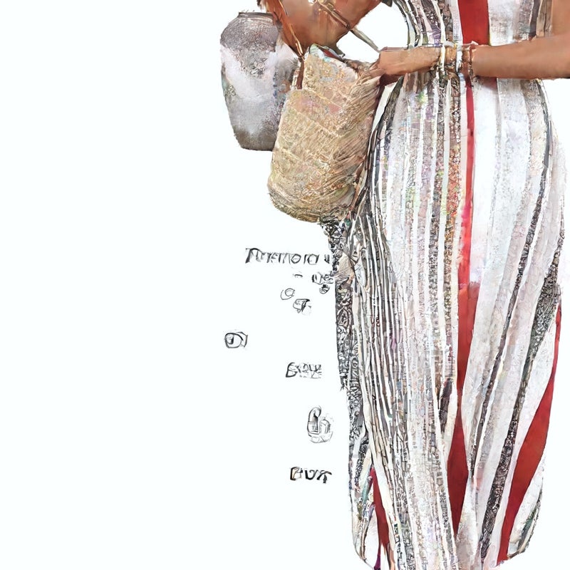 Elegant Striped Sleeveless Summer Dress - Image 5