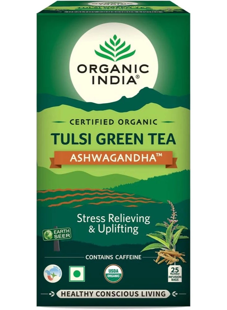 Organic India Tulsi Green Classic Tea 25 Tea bags - Image 1