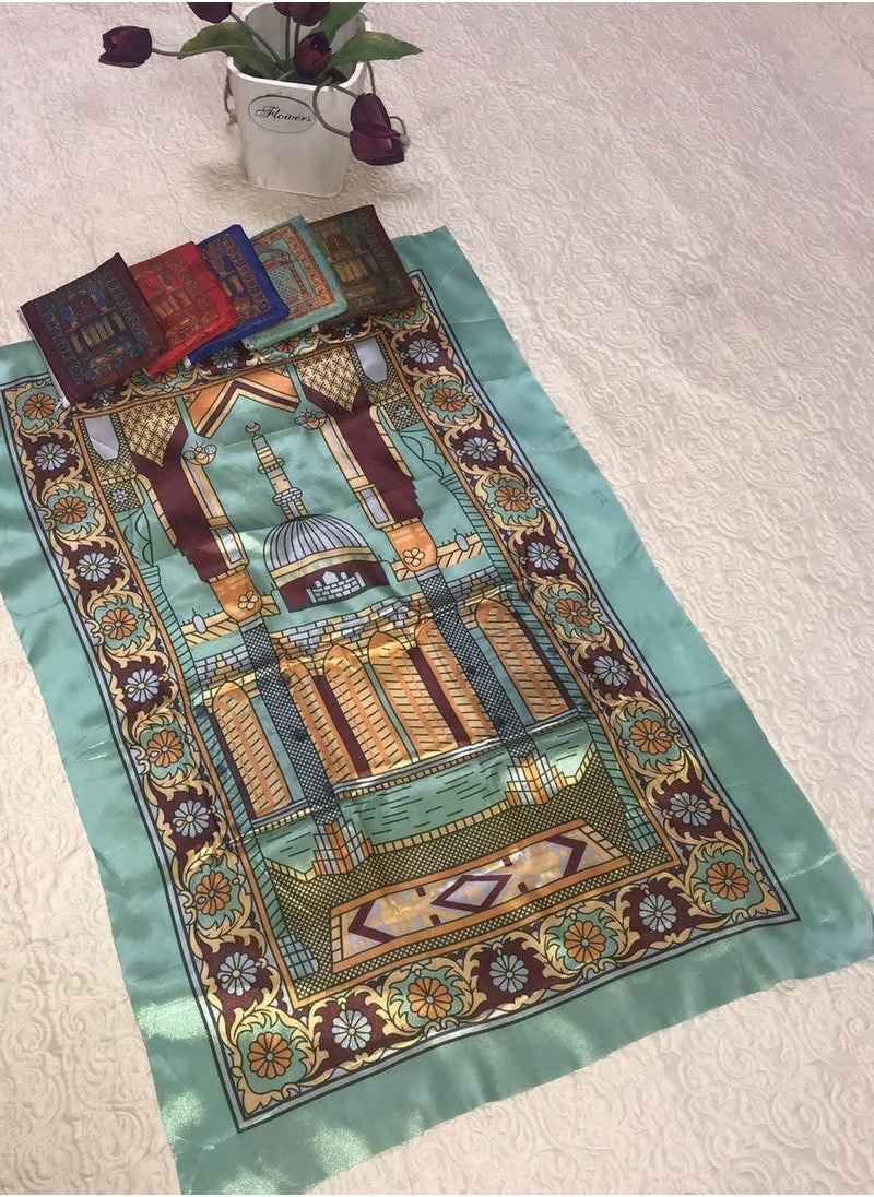 Generic - A prayer carpet suitable for distributions at Umrah and Hajj events is presented inside a zippered bag and features two sponges 12 107 * 68 - Image 1