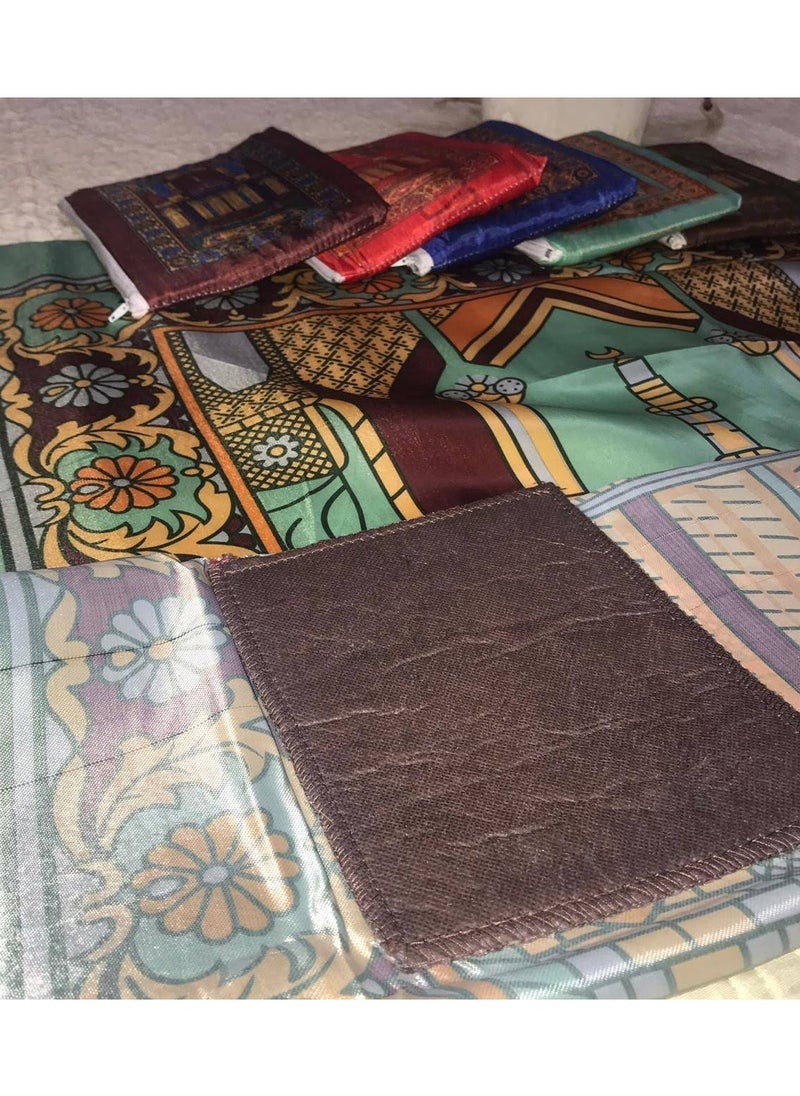 Generic - A prayer carpet suitable for distributions at Umrah and Hajj events is presented inside a zippered bag and features two sponges 12 107 * 68 - Image 1