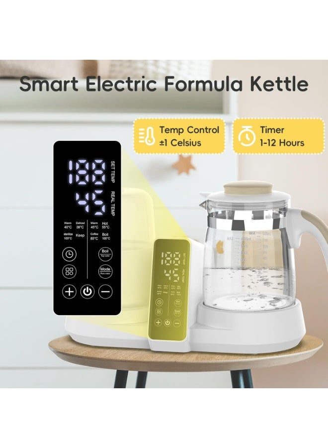 Multifunctional Baby Bottle Warmer and Sterilizer with Digital Display, Milk Heater, Dual Bottle Kettle Stewpot, Formula Water Dispenser with Temperature Control - Image 3