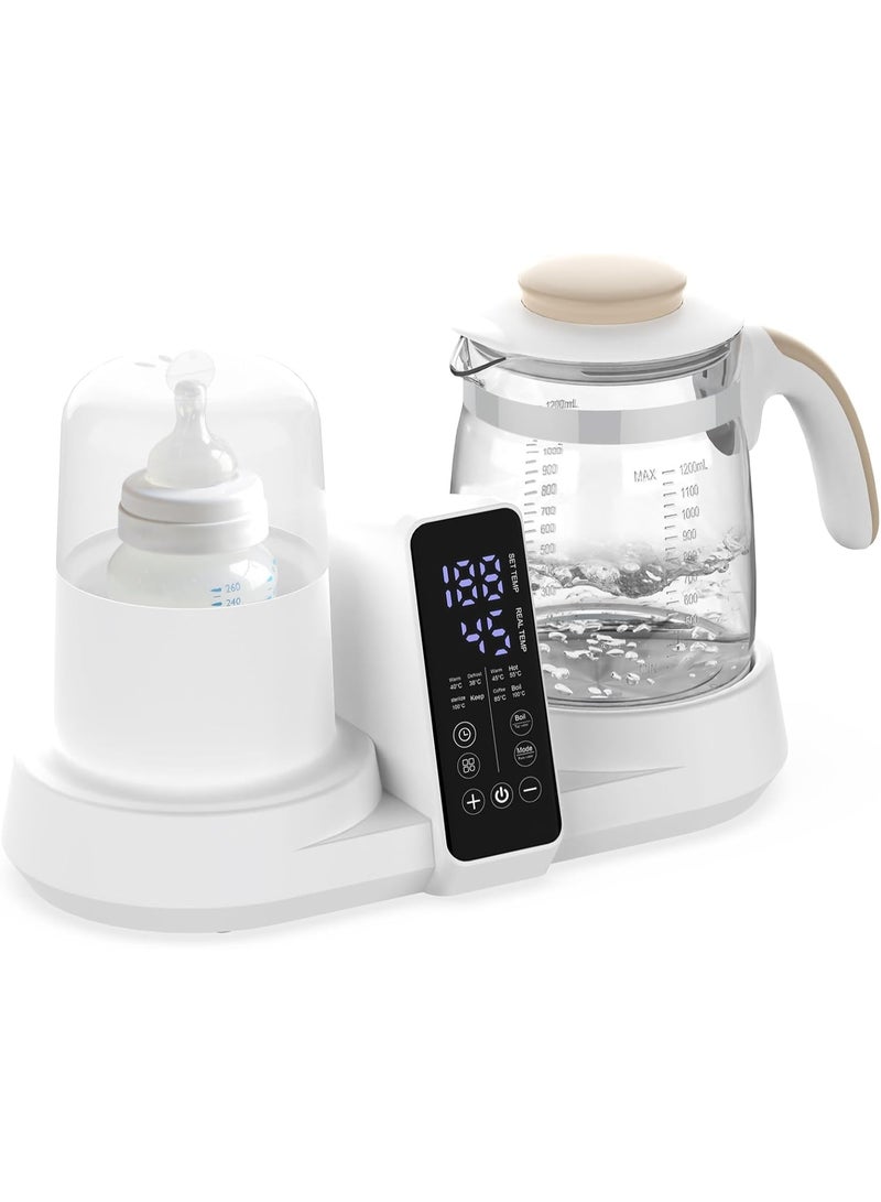 Multifunctional Baby Bottle Warmer and Sterilizer with Digital Display, Milk Heater, Dual Bottle Kettle Stewpot, Formula Water Dispenser with Temperature Control - Image 1