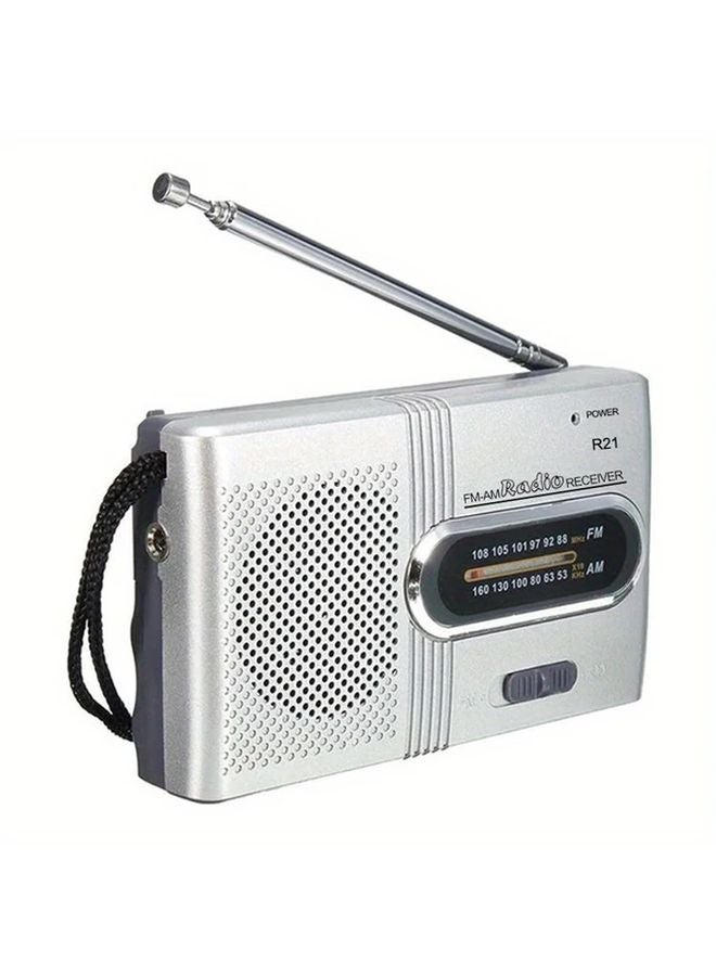 WEKEFON Mini Portable AM FM Radio VFD Display Analog Tuning Dial 1pc Emergency Radio - Image 2