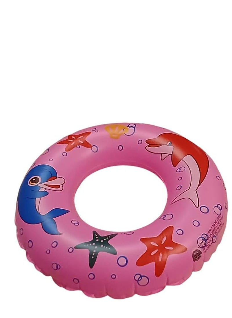 Generic Plastic Round Swimming Baby Float 80 CM - pink  - Image 1