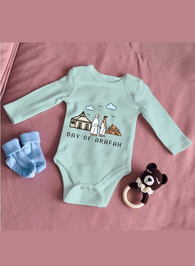 PRINTSHOP4ME Arafah Day Baby Romper|Long Sleeve Cotton Romper|Eid & Hajj Baby Outfit  - Image 3