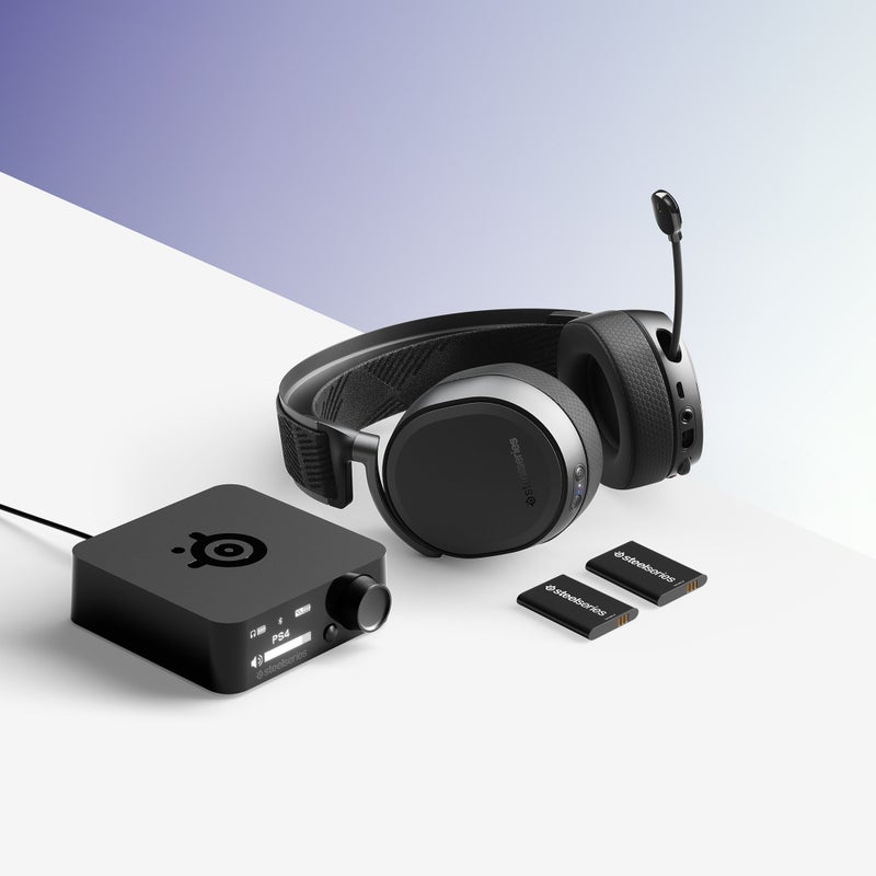 steelseries Arctis Pro Wireless Gaming Headset steelseries - Lossless High Fidelity Wireless + Bluetooth for PS4 and PC (Renewed) - Image 2