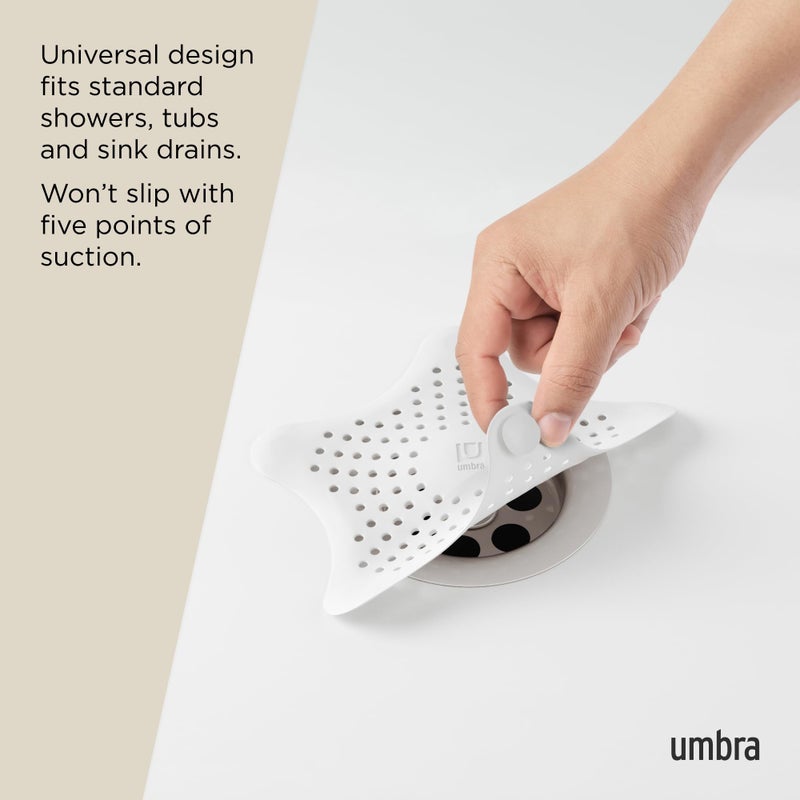 Umbra Starfish Drain Cover/Hair Catcher, White - Image 5