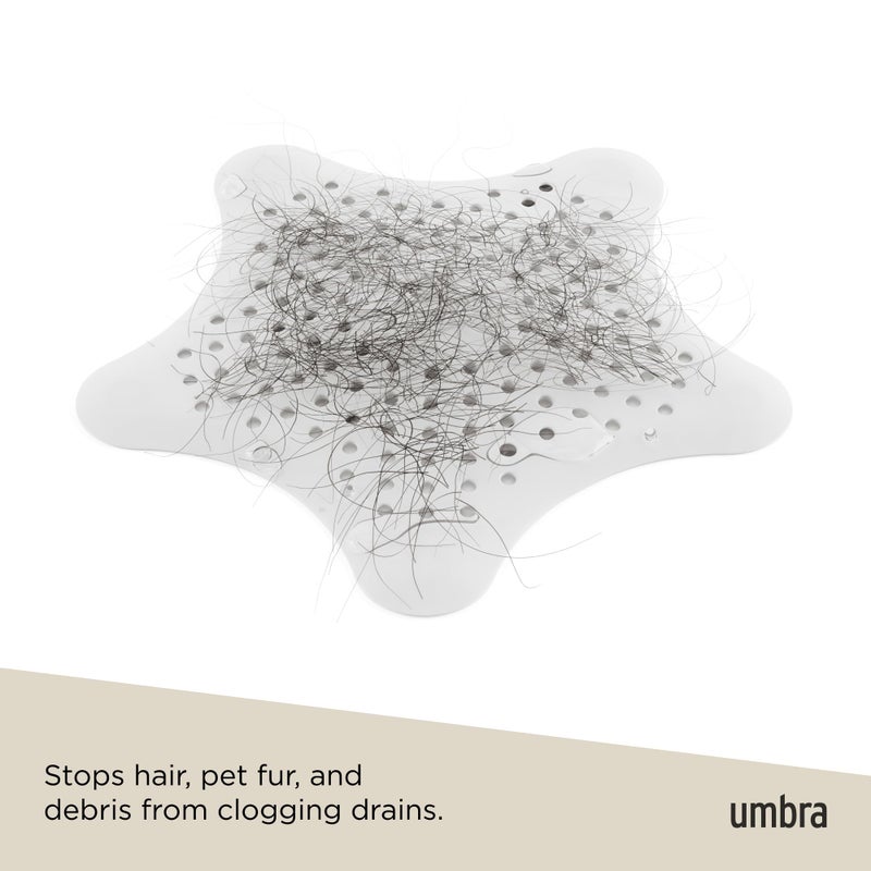 Umbra Starfish Drain Cover/Hair Catcher, White - Image 4