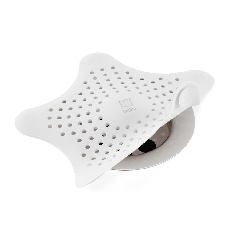 Umbra Starfish Drain Cover/Hair Catcher, White - Image 1