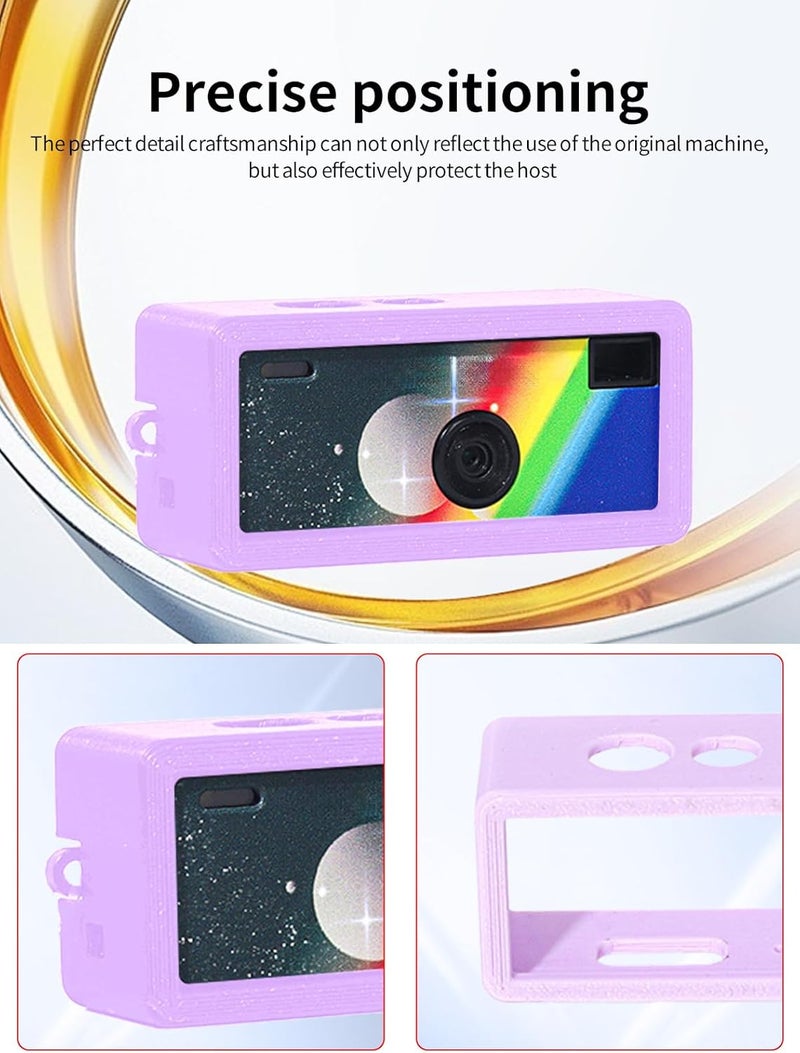 WUNIAK Case for Kodak CHARMERA Keychain Digital 1987 Camera,Soft Silicone Protective Portable Scratch Shock Resistant,Purple. - Image 5