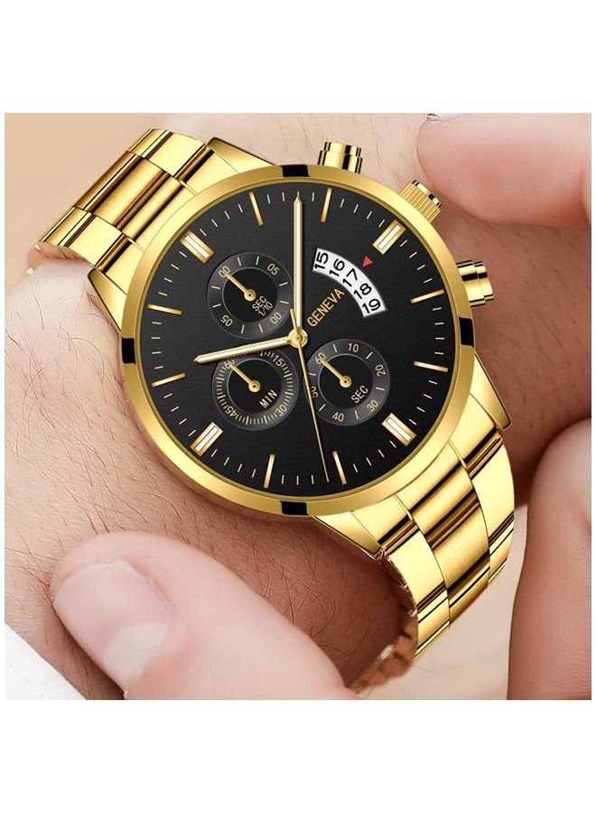 Geneva ساعة كواتز أنالوج للرجال بتصميم عصري - Image 3