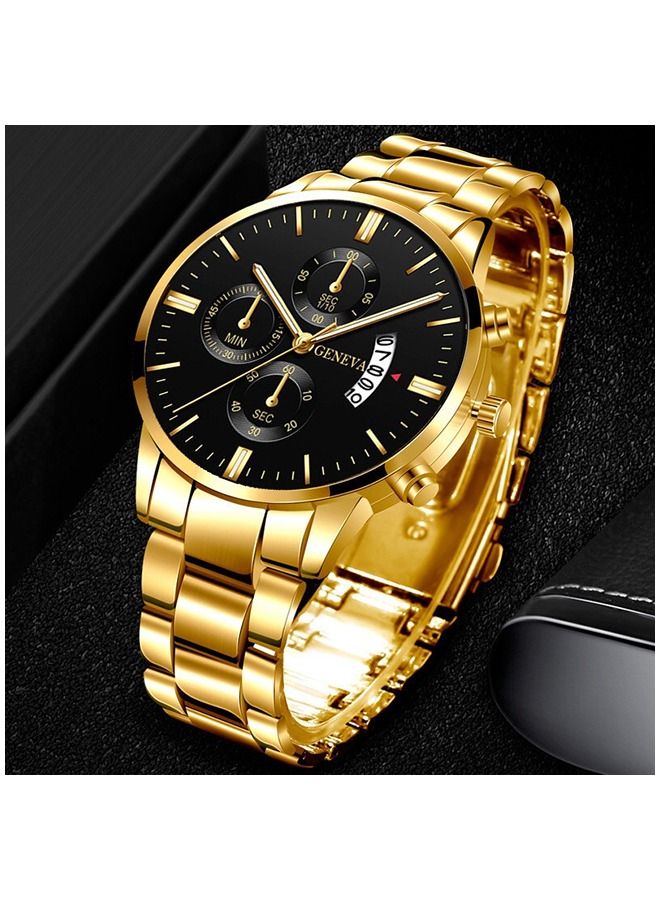 Geneva ساعة كواتز أنالوج للرجال بتصميم عصري - Image 2