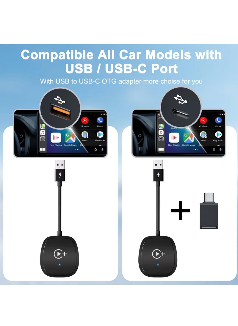 Boyi Wireless CarPlay Adapter, Magic Box CarPlay Wireless Adapter Supports Netflix, YouTube, and Tiktok Stream Media Play, for OEM Wired CarPlay to Wireless Dongle, Fits for Cars from 2016 & iOS 10+ Phone  - Image 3