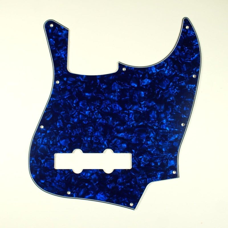 mLaval (D23) 4 Ply Guitar Pickguard Fits Jazz Bass JB Style Pearl Blue - Image 1