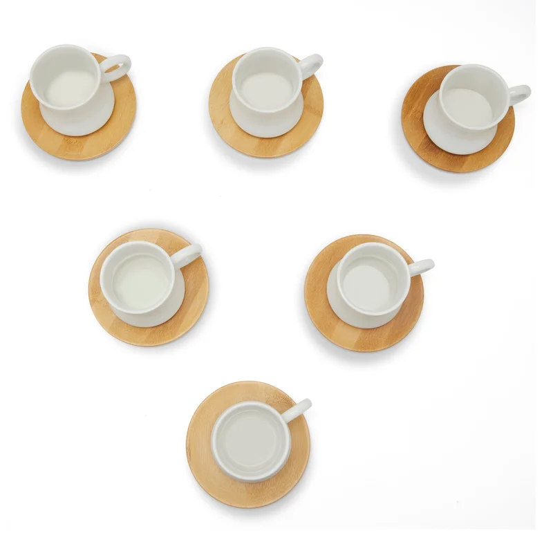 Simply Kitchen Gourmet Cup & Saucer With Bamboo