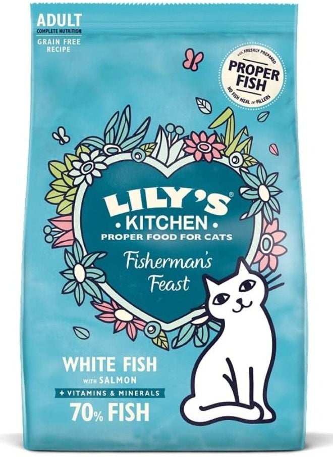 Lily's Kitchen Fisherman's Feast White Fish with Salmon Cat Food 800 g  - Image 1