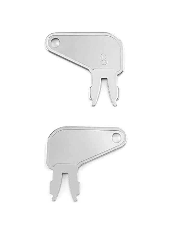 Arabest Ignition Keys, 10 Pack 8H5306 Disconnect Key Compatible with Caterpillar CAT Equipment Battery Disconnect and Older Ignitions - Image 2