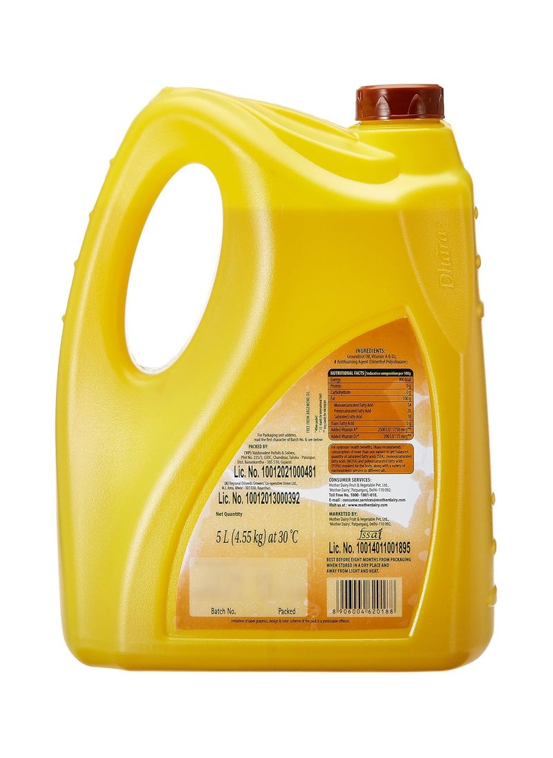 Dhara Pure Groundnut Oil 5L  - Image 2