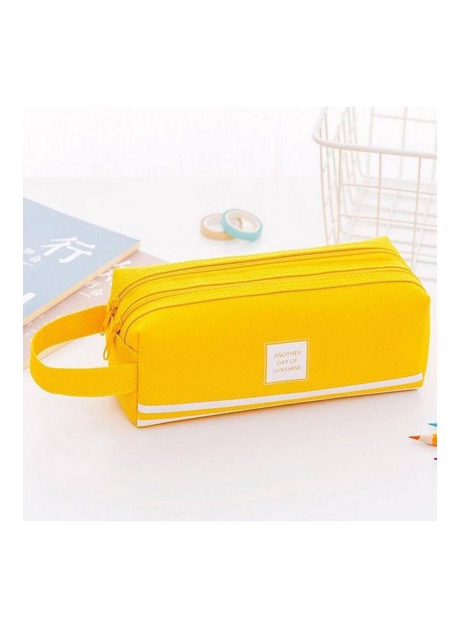 NIBEMINENT Solid Pencil Case Yellow - Image 1