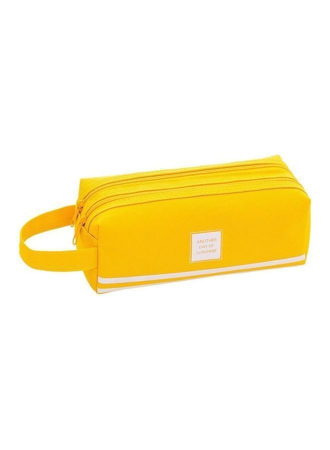 NIBEMINENT Solid Pencil Case Yellow - Image 3