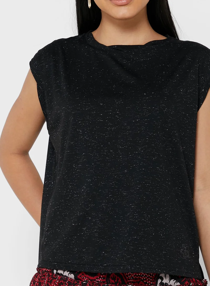 Ted Baker Shimmer Twisted Neck Top