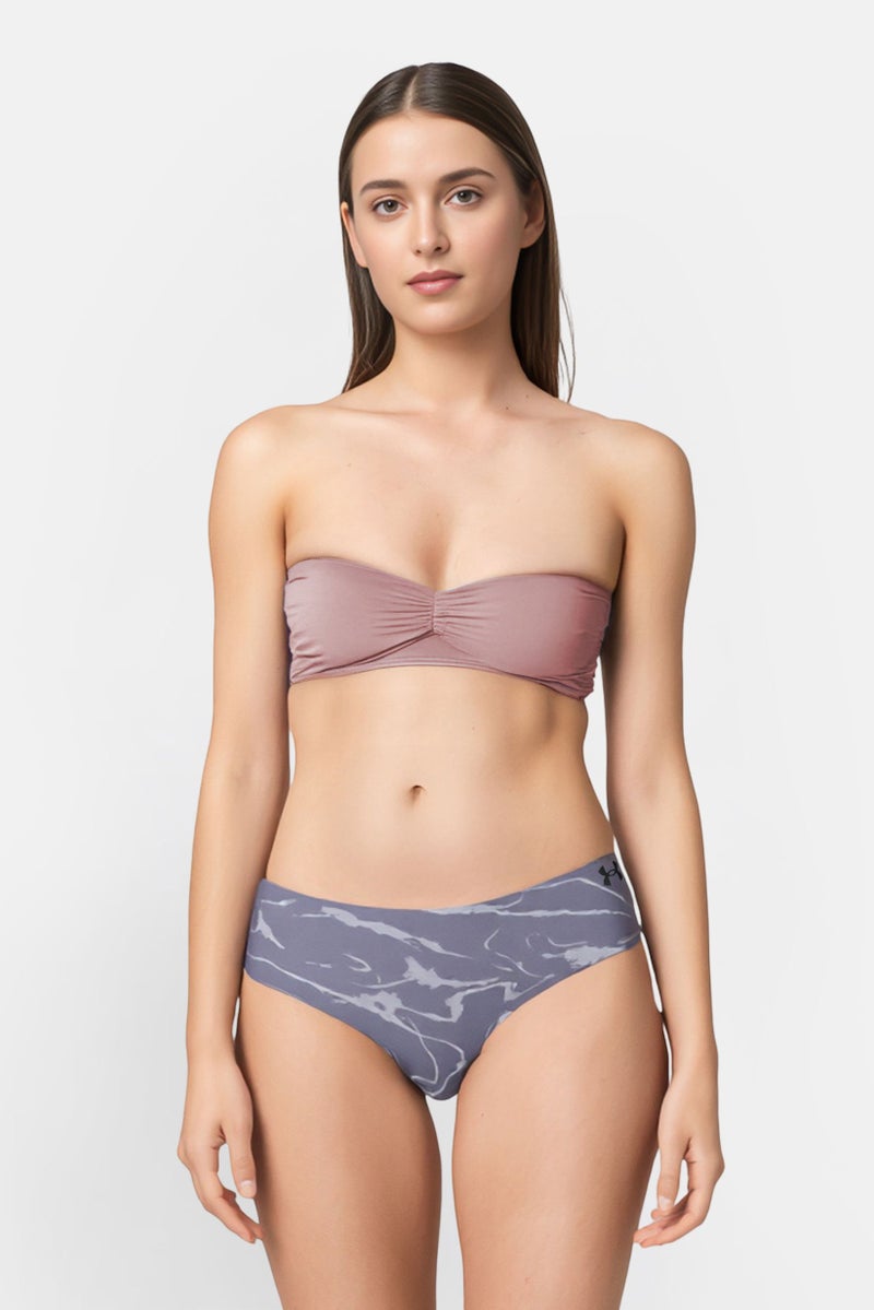 UNDER ARMOUR سراويل داخلية نسائية 3 قطع بشعار العلامة التجارية، متعددة الألوان - Image 1