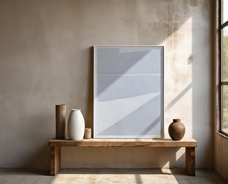 TNESSENTIAL Soft Blue Minimalist Abstract Wall Art | Fine Art Poster - Image 3