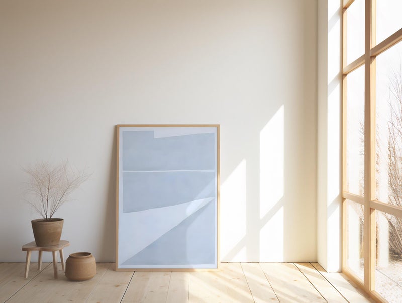 TNESSENTIAL Soft Blue Minimalist Abstract Wall Art | Fine Art Poster - Image 5