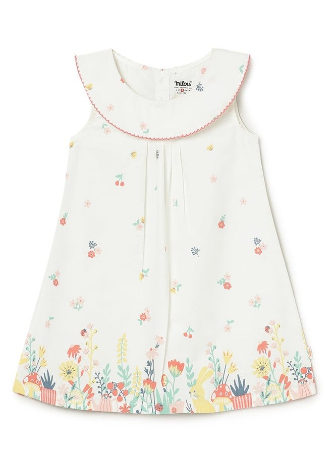 ميلو فستان ميلو قطني أبيض اللون - أبيض - Image 1