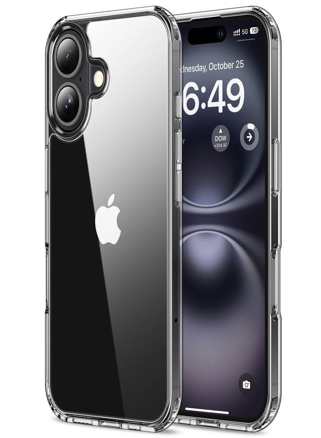 HOOMIL Phone Case Cover for iPhone 16, Anti-Yellowing, Shockproof and Anti-Scratch, Transparent Hard Back - Crystal Clear - Image 1