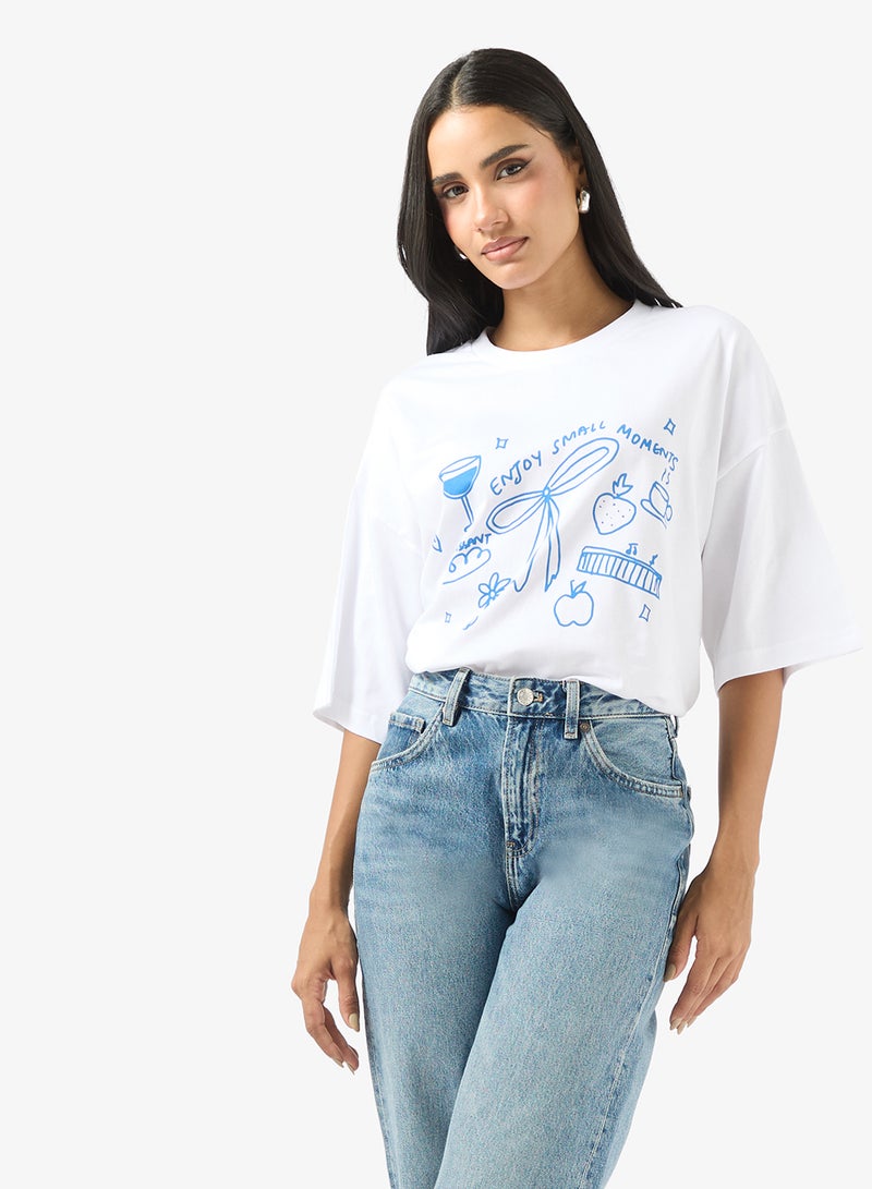 Ginger Oversize Graphic T-Shirt - Image 1