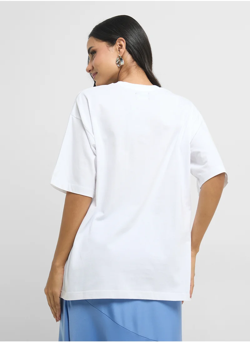 جينجر Oversize Graphic T-Shirt