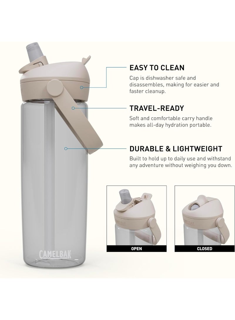 CAMELBAK زجاجة مياه كاملباك ثرايف فليب ستراو شفافة، مقاومة للتسرب، قابلة لإعادة الاستخدام سعة 25 أونصة للاستخدام في المدرسة والعمل والحياة اليومية - Image 5