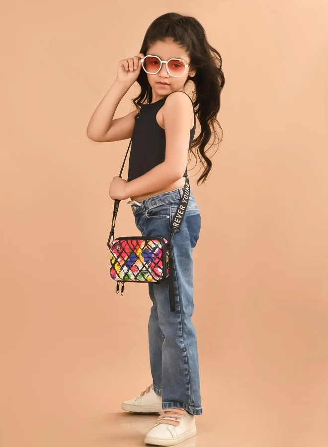 LILPICKS Black Crop Top for Girls
