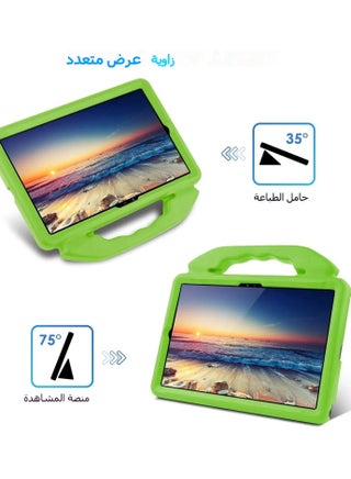 Kids Case for Samsung Galaxy Tab S6 Lite 10.4 inch 2022/2020 Model (SM-P610/P613/P615/P619), Built-in Folding Kickstand Shockproof EVA Lightweight Handle Protective Cover - view 3