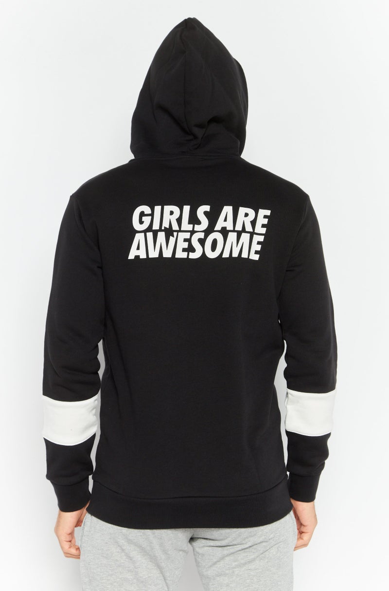 adidas Originals Men Sportswear Fit Long Sleeves Outdoor Hoodie, Black  - Image 3