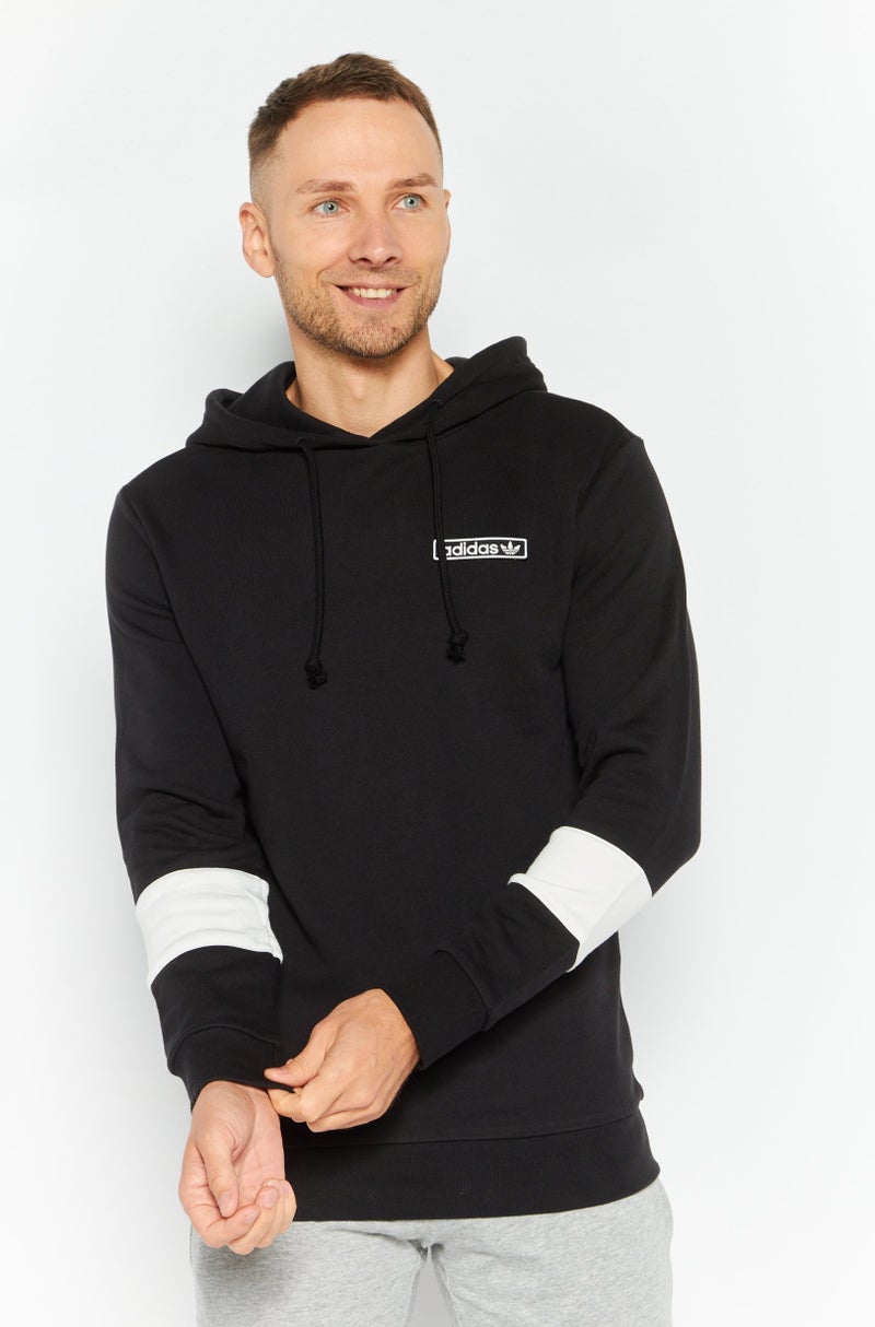 adidas Originals Men Sportswear Fit Long Sleeves Outdoor Hoodie, Black  - Image 1