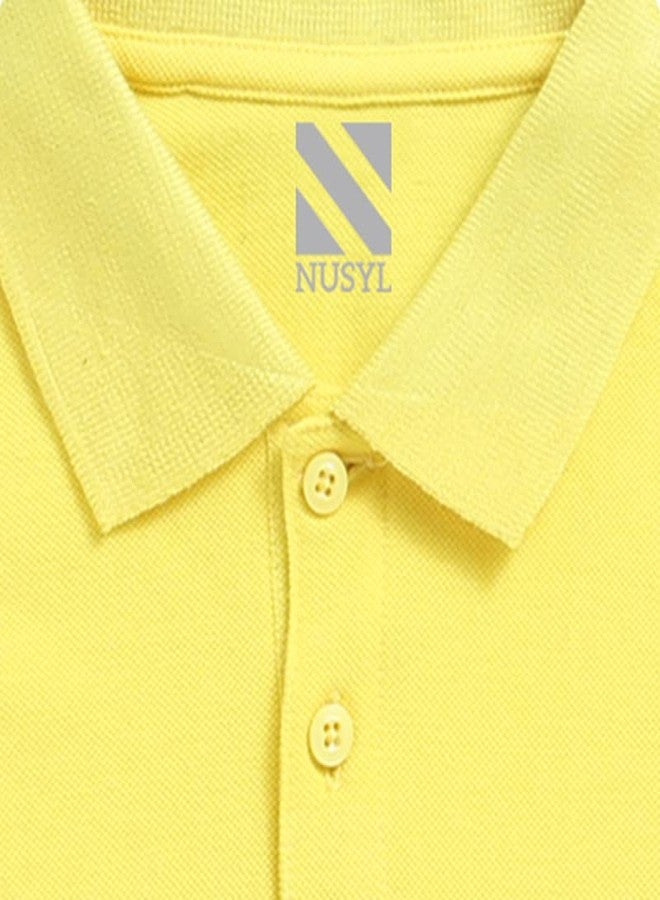 Nusyl Bulldozer Printed Bright Yellow Infants Polo T-Shirt - NUICPTH0171 - Image 4
