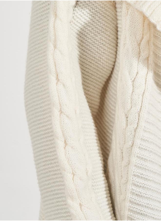 Styli Oversized Longline Chunky Knit Cardigan  - Image 3
