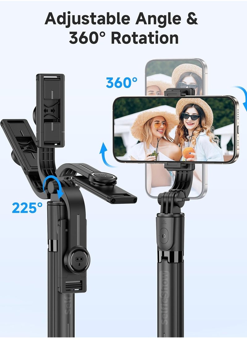ARNOTEC - 26.46inches(67.2cm)Portable Selfie Stick Tripod, 4 in 1 Extendable Phone Tripod Stand with Detachable Wireless Remote & Phone Holder 360° Rotating Mini Travel Tripod Compatible with iPhone 16/15/14/13 Pro/Android/Gopro - Image 1