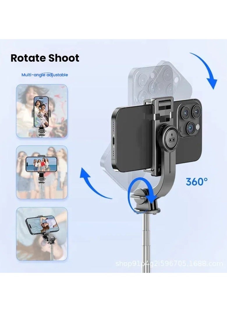 ARNOTEC - 26.46inches(67.2cm)Portable Selfie Stick Tripod, 4 in 1 Extendable Phone Tripod Stand with Detachable Wireless Remote & Phone Holder 360° Rotating Mini Travel Tripod Compatible with iPhone 16/15/14/13 Pro/Android/Gopro - Image 1